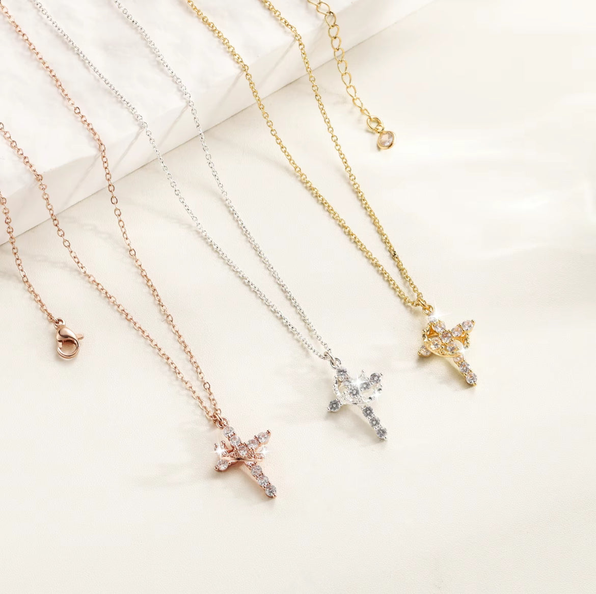 Cross Crown Necklace