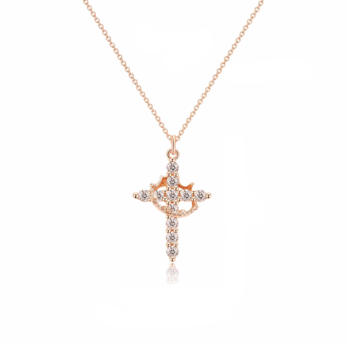Cross Crown Necklace