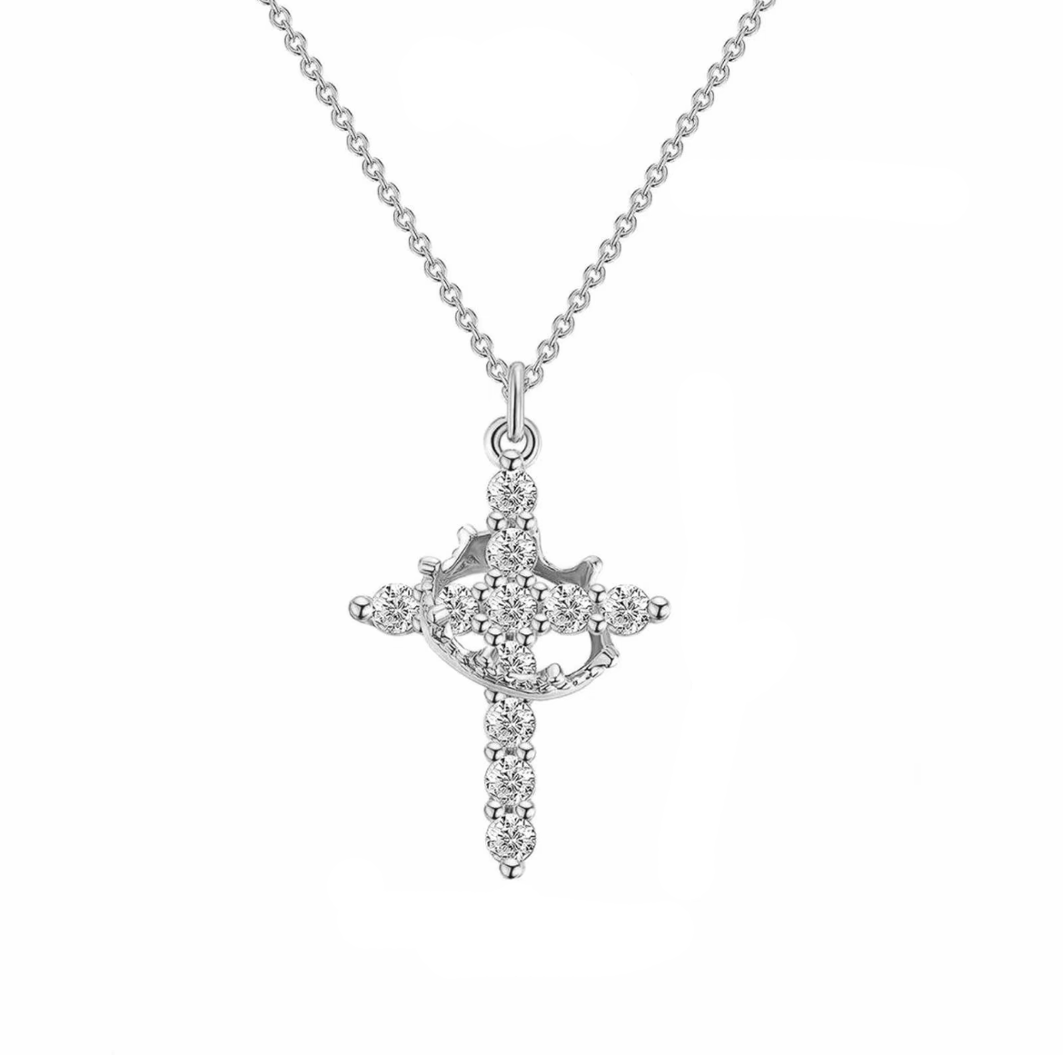 Cross Crown Necklace