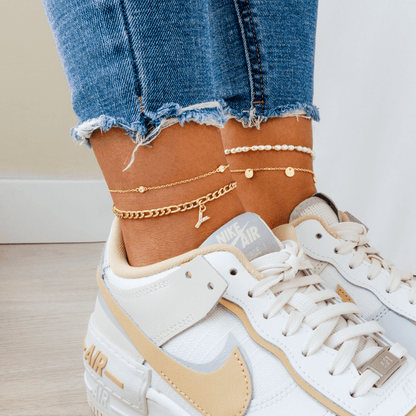 Amour Initial Anklet